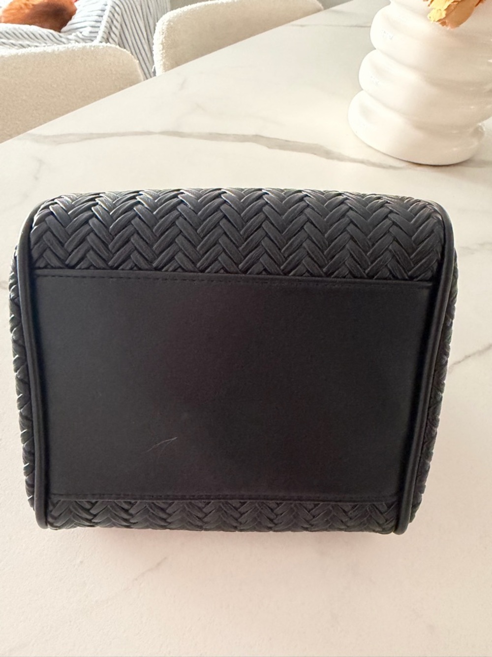 Anthropologie Black Woven Shoulder Bag - Picture 8 of 9